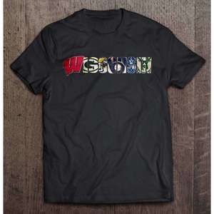 Wisconsin Sports Teams Unisex T Shirt